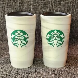 Starbucks 12oz Marble Swirl Tumblers (Set Of 2)
